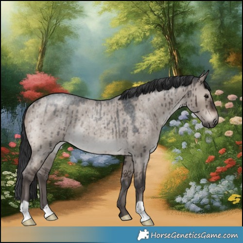 Horse Color:Brown Roan Dun Mushroom Rabicano Brindle 