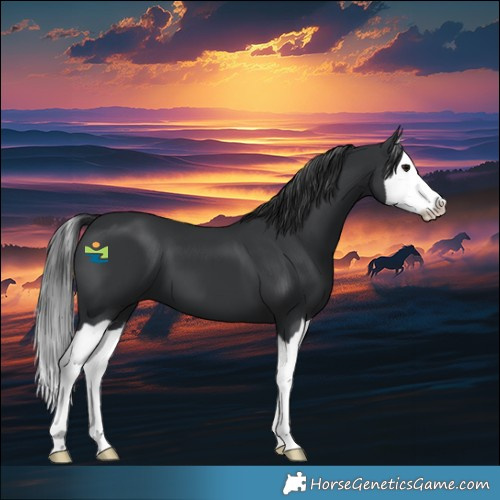 Horse Color:Black Splash 