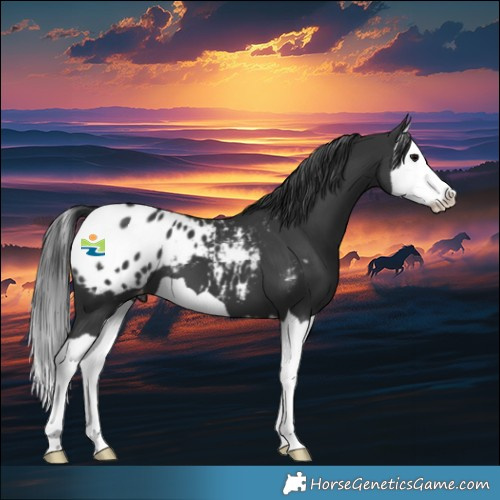 Horse Color:Black Splash Appaloosa