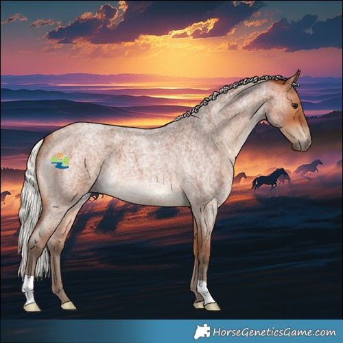 Horse Color:Silver Bay Roan