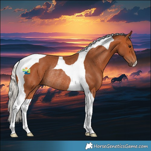 Horse Color:Silver Bay Tobiano Rabicano 
