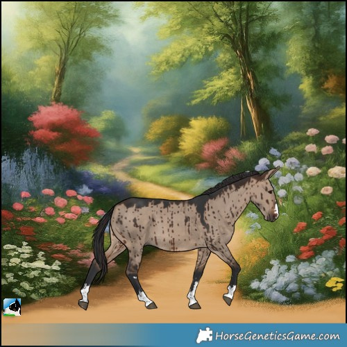 Horse Color:Brown Dun Brindle 