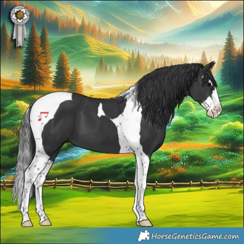 Horse Color:Black Splash Tobiano 
