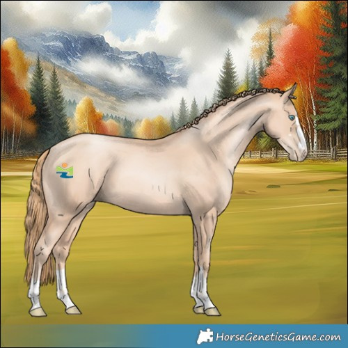Horse Color:Gold Champagne Pearl 