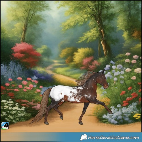 Horse Color:Liver Chestnut Snowcap Rabicano