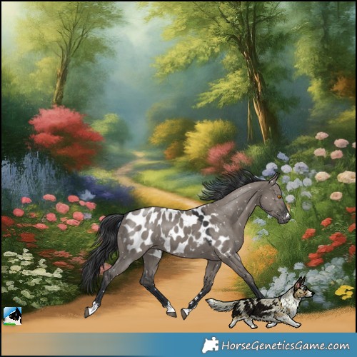 Horse Color:Grullo Near Leopard 