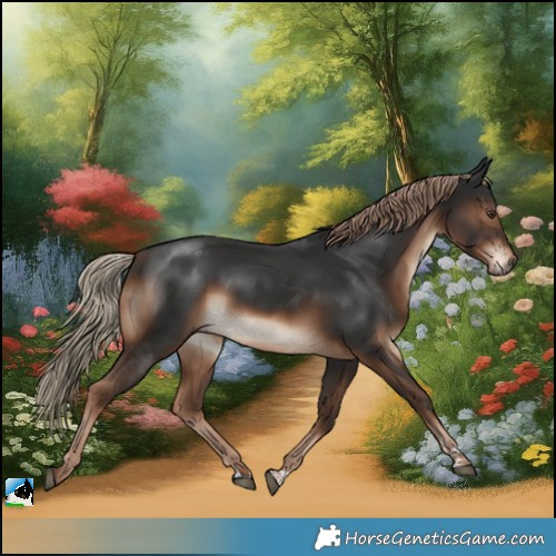 Horse Color:Liver Chestnut Rabicano 