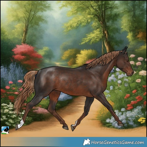 Horse Color:Liver Chestnut Rabicano 