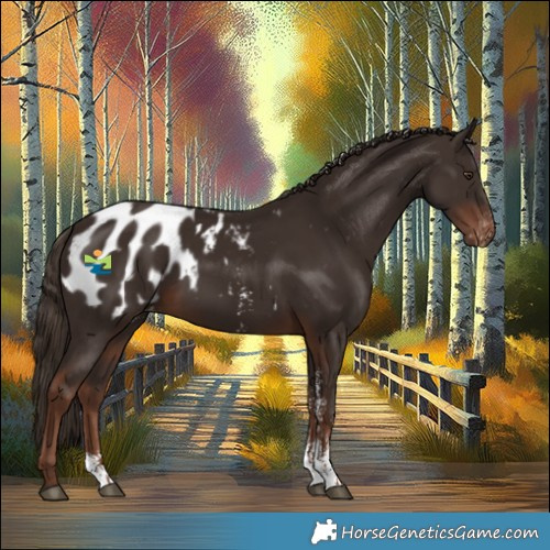 Horse Color:Liver Chestnut Sabino Blanket 