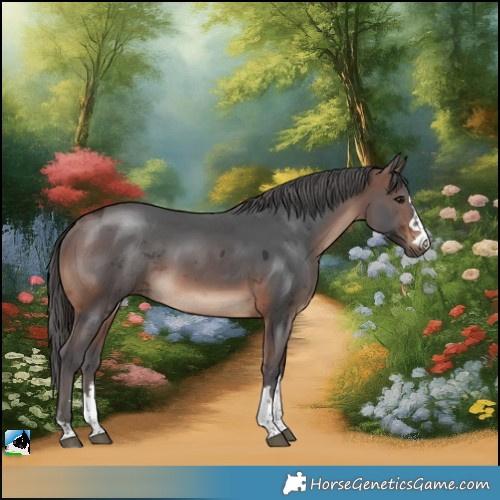 Horse Color:Brown Merle