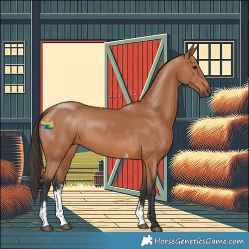 Horse Color:Bay Sabino 