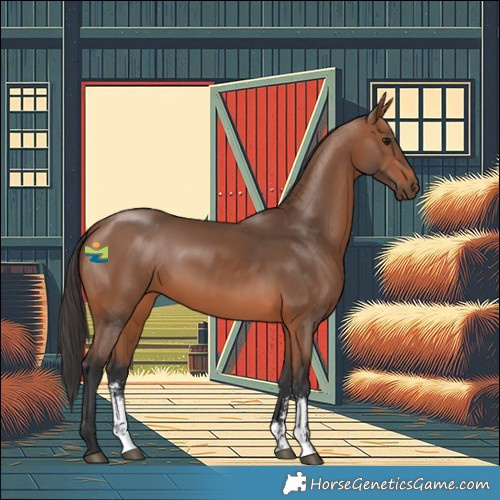Horse Color:Bay Sabino 