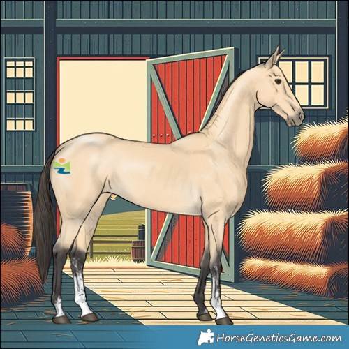 Horse Color:Buckskin Sabino 