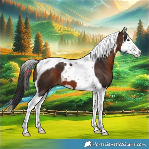 Horse Color:Brown Splash Tobiano