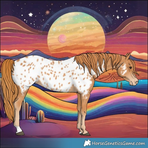 Horse Color:Chestnut Near Leopard