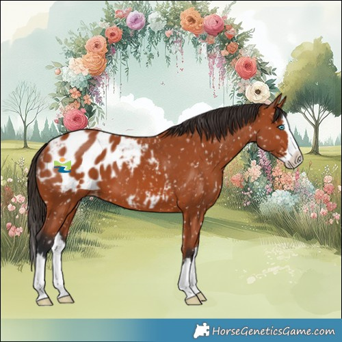 Horse Color:Bay Splash Blanket 