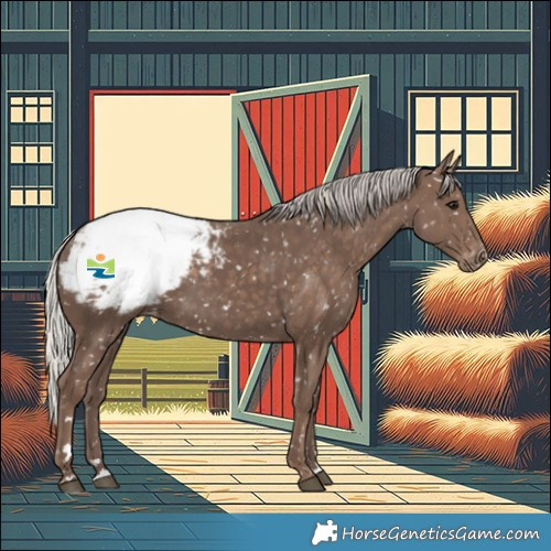 Horse Color:Silver Black Snowcap 