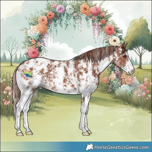 Horse Color:Chestnut Sabino Blanket 