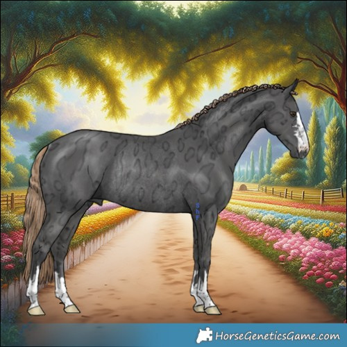 Horse Color:Liver Chestnut Ice Rabicano