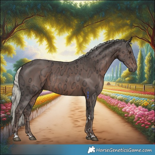 Horse Color:Liver Chestnut Ice Mushroom Rabicano