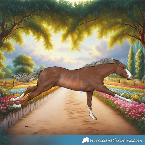 Horse Color:Chestnut Mushroom Rabicano