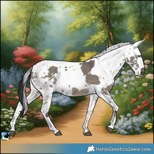Horse Color:Grullo Harlequin Merle Sabino Tobiano Brindle 
