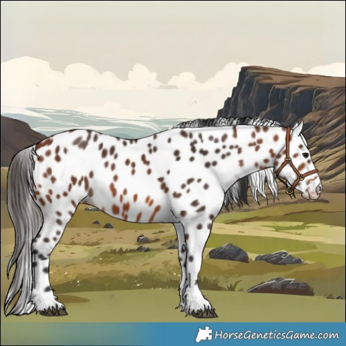 Horse Color:Bay Leopard 
