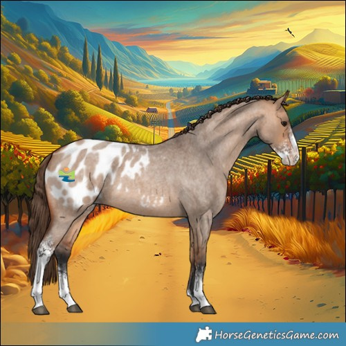 Horse Color:Bay Roan Dun Sabino Blanket 