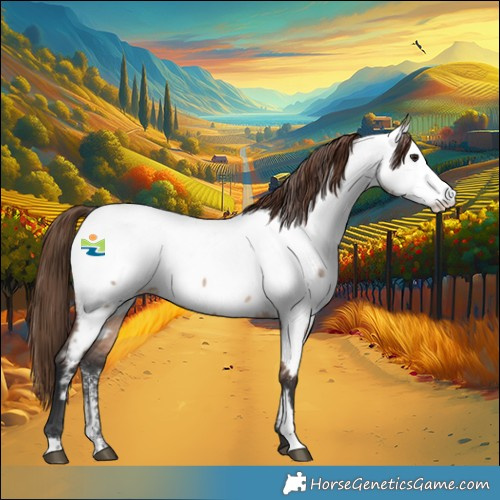 Horse Color:Bay Roan Dun Sabino Near Fewspot 