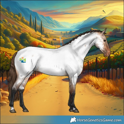 Horse Color:Bay Roan Dun Near Fewspot 