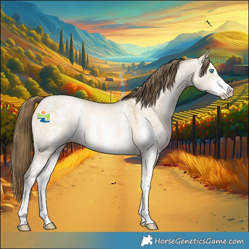 Horse Color:Buckskin Snowdrop Dun Sabino 