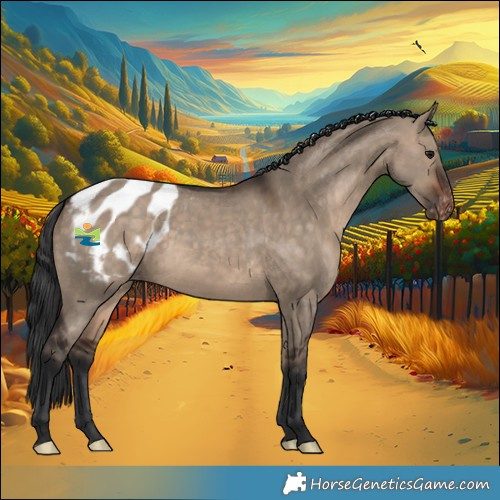 Horse Color:Bay Dun Appaloosa