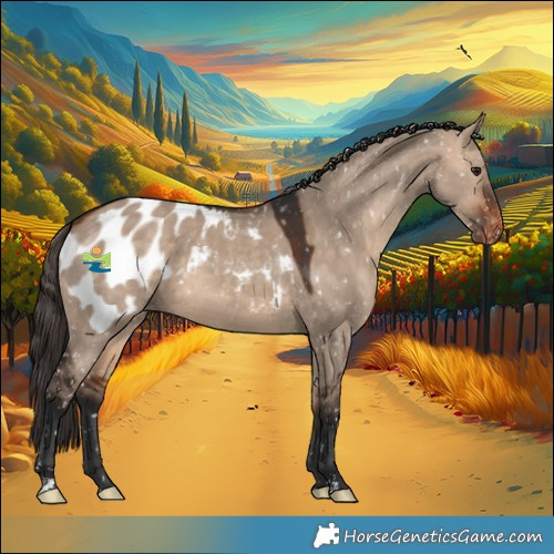 Horse Color:Bay Dun Appaloosa 
