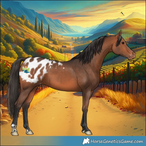 Horse Color:Bay Appaloosa