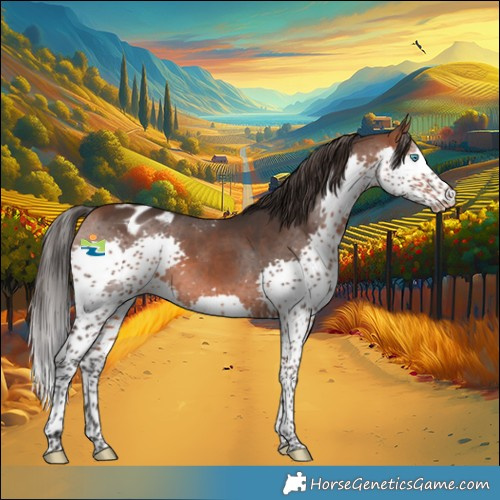 Horse Color:Bay Splash Appaloosa 
