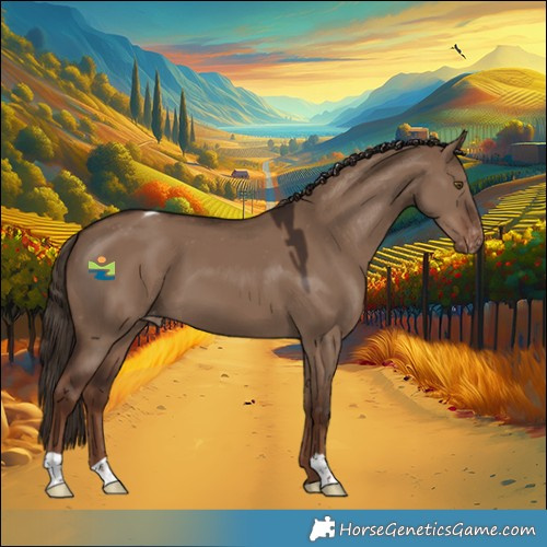 Horse Color:Liver Red Dun Appaloosa