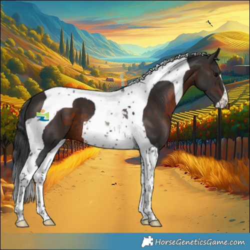 Horse Color:Brown Tobiano