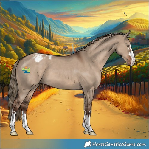 Horse Color:Liver Red Dun Appaloosa 
