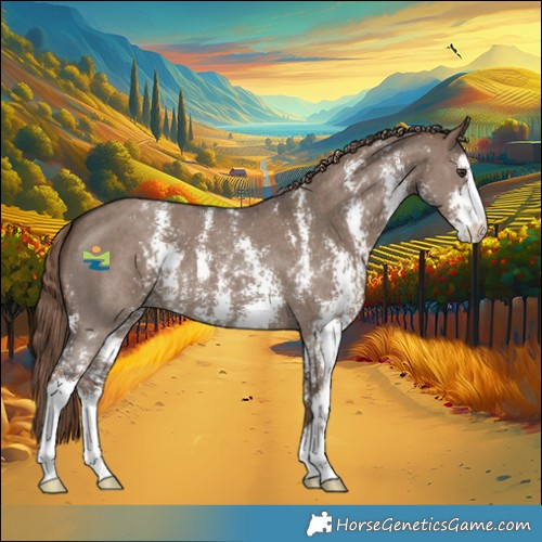 Horse Color:Liver Red Dun Sabino Appaloosa