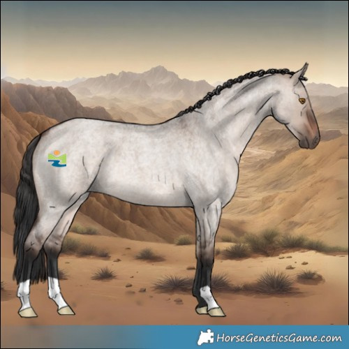 Horse Color:Brown Roan Dun Mushroom 