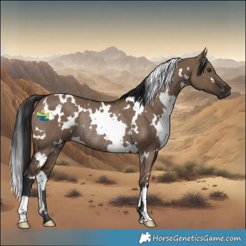 Horse Color:White Spotted Liver Red Dun Rabicano