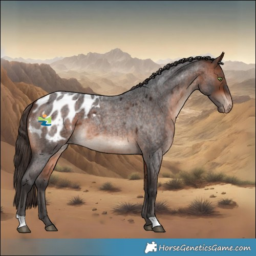 Horse Color:Bay Roan Mushroom Blanket