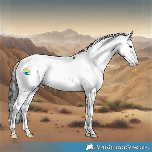 Horse Color:White Spotted Brown Appaloosa Rabicano