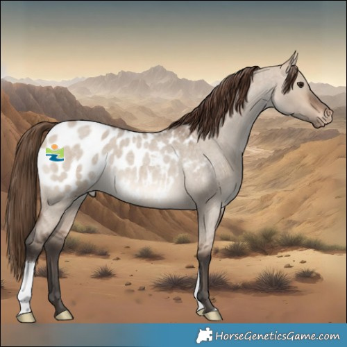 Horse Color:Brown Roan Dun Blanket