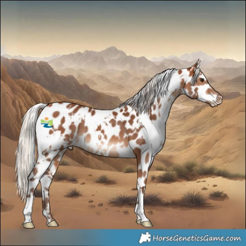 Horse Color:White Spotted Silver Bay Leopard