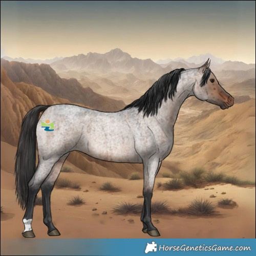 Horse Color:Brown Roan Dun Brindle