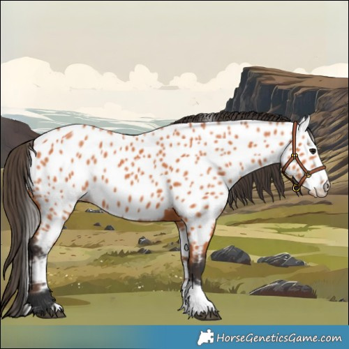 Horse Color:Bay Near Leopard 