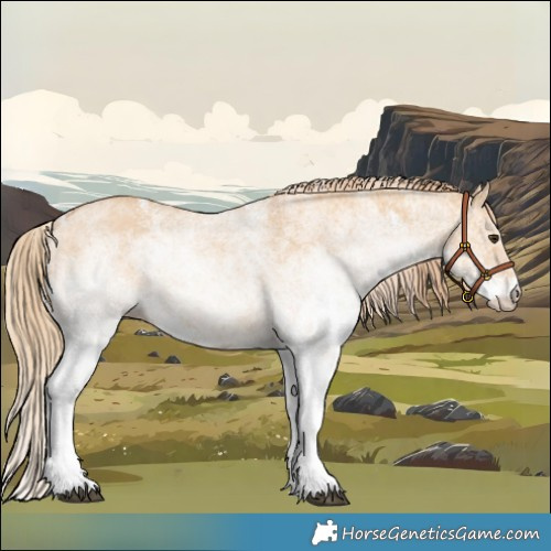 Horse Color:White Spotted Red Dun 