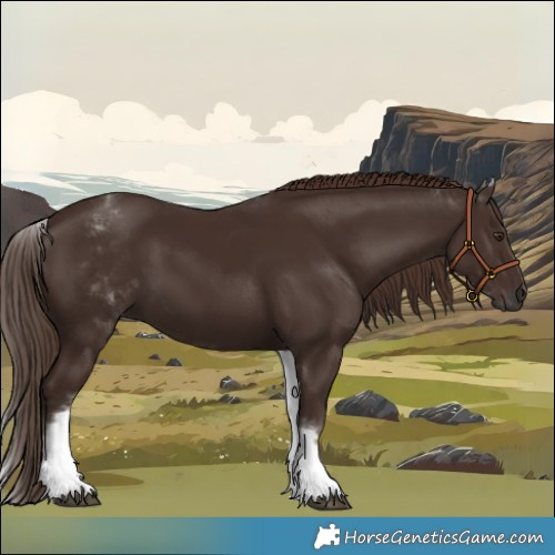Horse Color:White Spotted Liver Chestnut