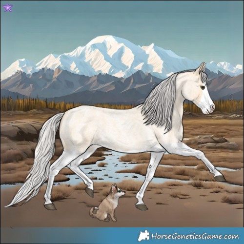 Horse Color:Silver Buckskin Roan Splash 